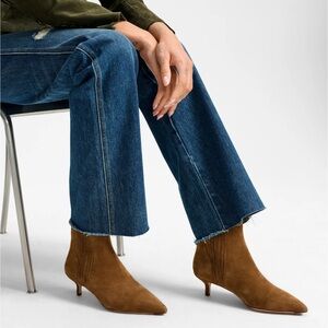 Veronica Beard Lisa Kitten-Heel Ankle Boot Size 7M